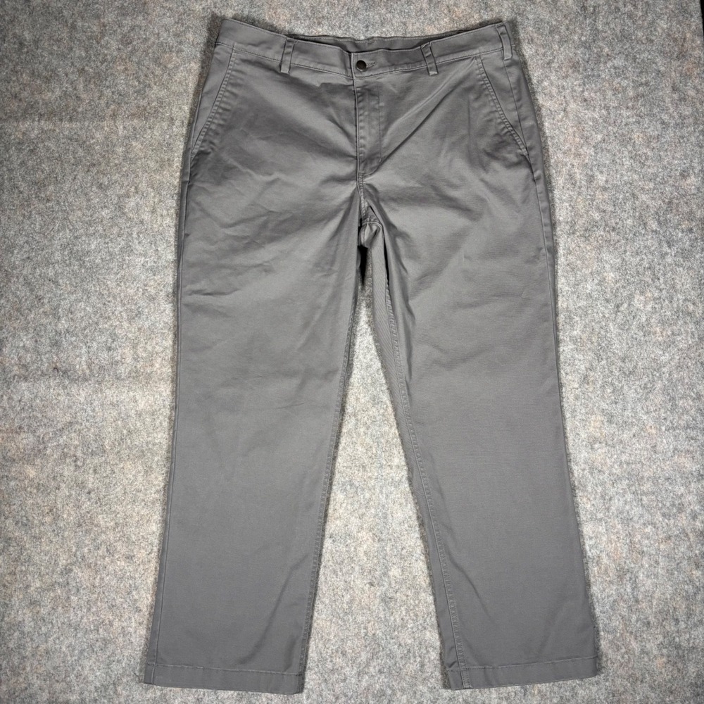 Duluth Trading Pants Mens 40x30 Gray Armachillo Chino Standard Fit Performance